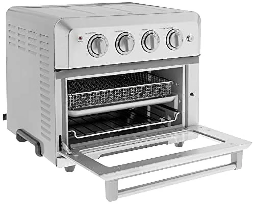 Cuisinart Convection Toaster Oven Airfryer Combo, 6-in- Watts, XL Capacity Convection Oven with 60-Minute Timer/Auto-Off for Toast, Bake or Broil, Stainless Steel, CTOA-