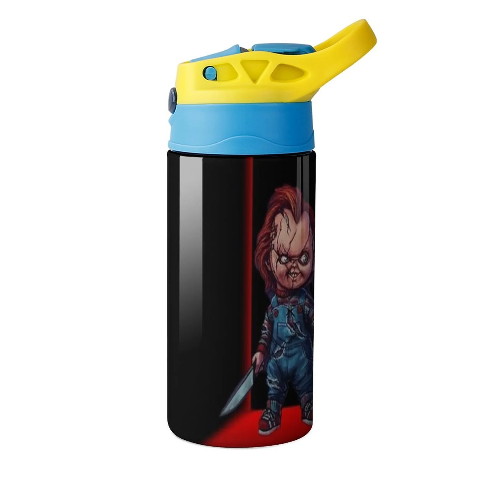 Movie Bride Of Chucky Kid's Insulated Water Bottle With Straw Vacuum Stainless Steel Cup Leak-Proof Children Toddler Thermoses