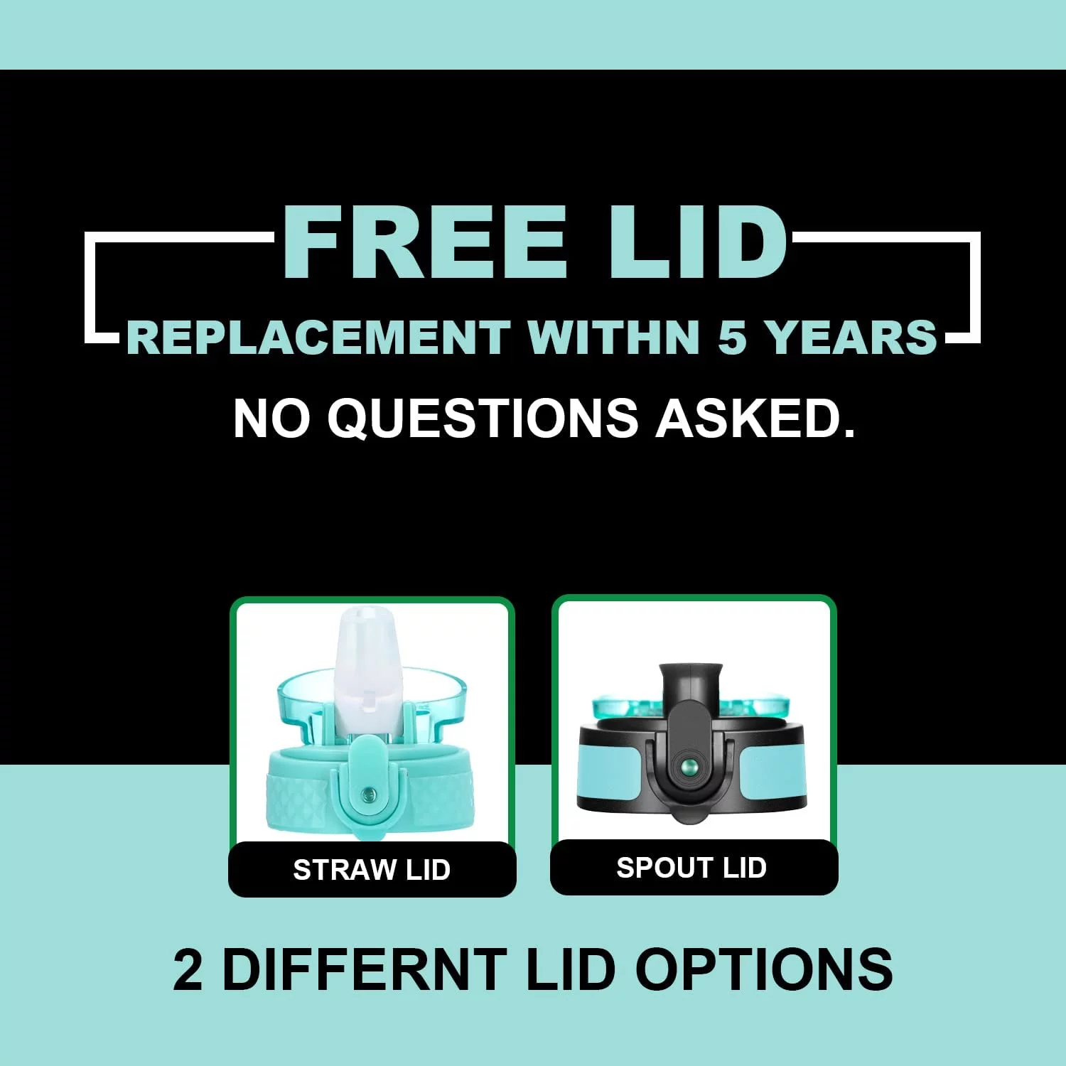 OLDLEY Kids Water Bottle for School, 12 oz (2 lids) BPA-Free Reusable Leak-proof Durable Tritan Plastic Water Bottles with Straw & Chug Lids, Anti-dust Spout Cover (Green-Purple)