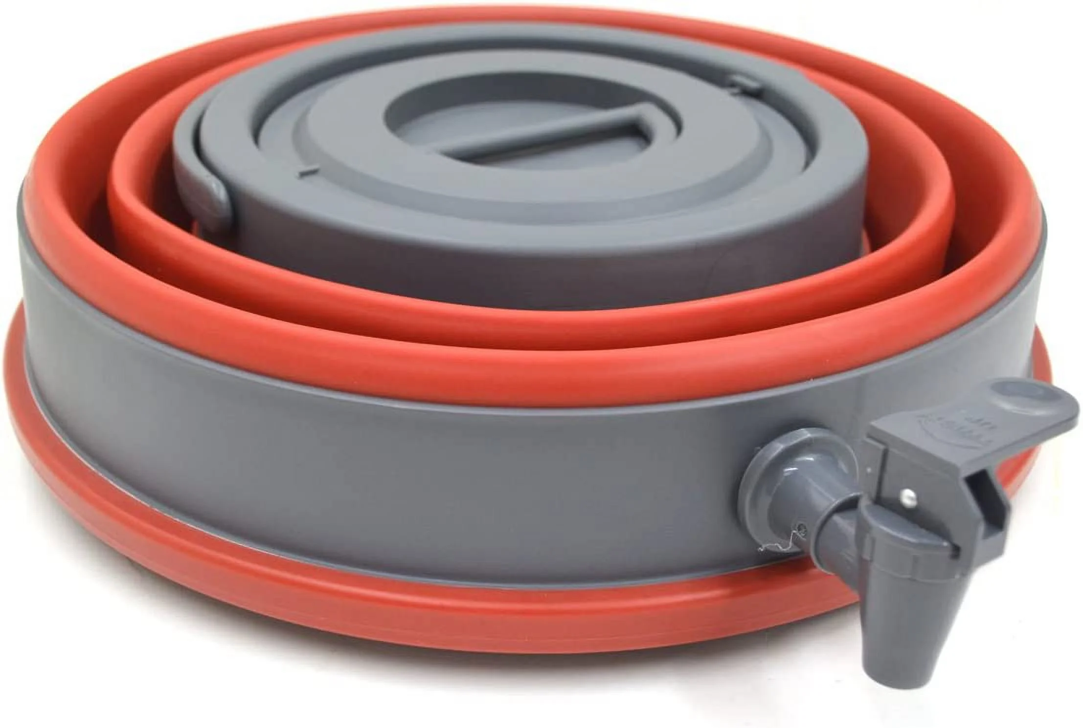 SAMMART 12.5L Portable Water Carrier,Collapsible Water Container, Emergency Cube Water Carrier, Outdoor Water Storage for Camping Hiking Climbing Backpacking Red Medium