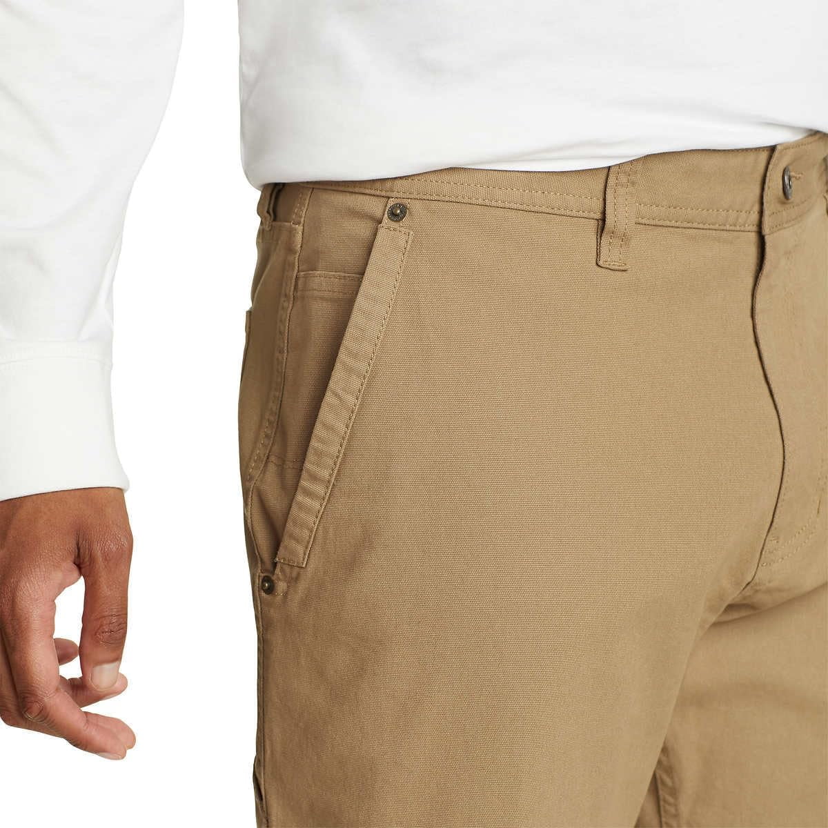 Eddie Bauer Men’s Stretch Canvas Utulity Pant (Tan,38x34)
