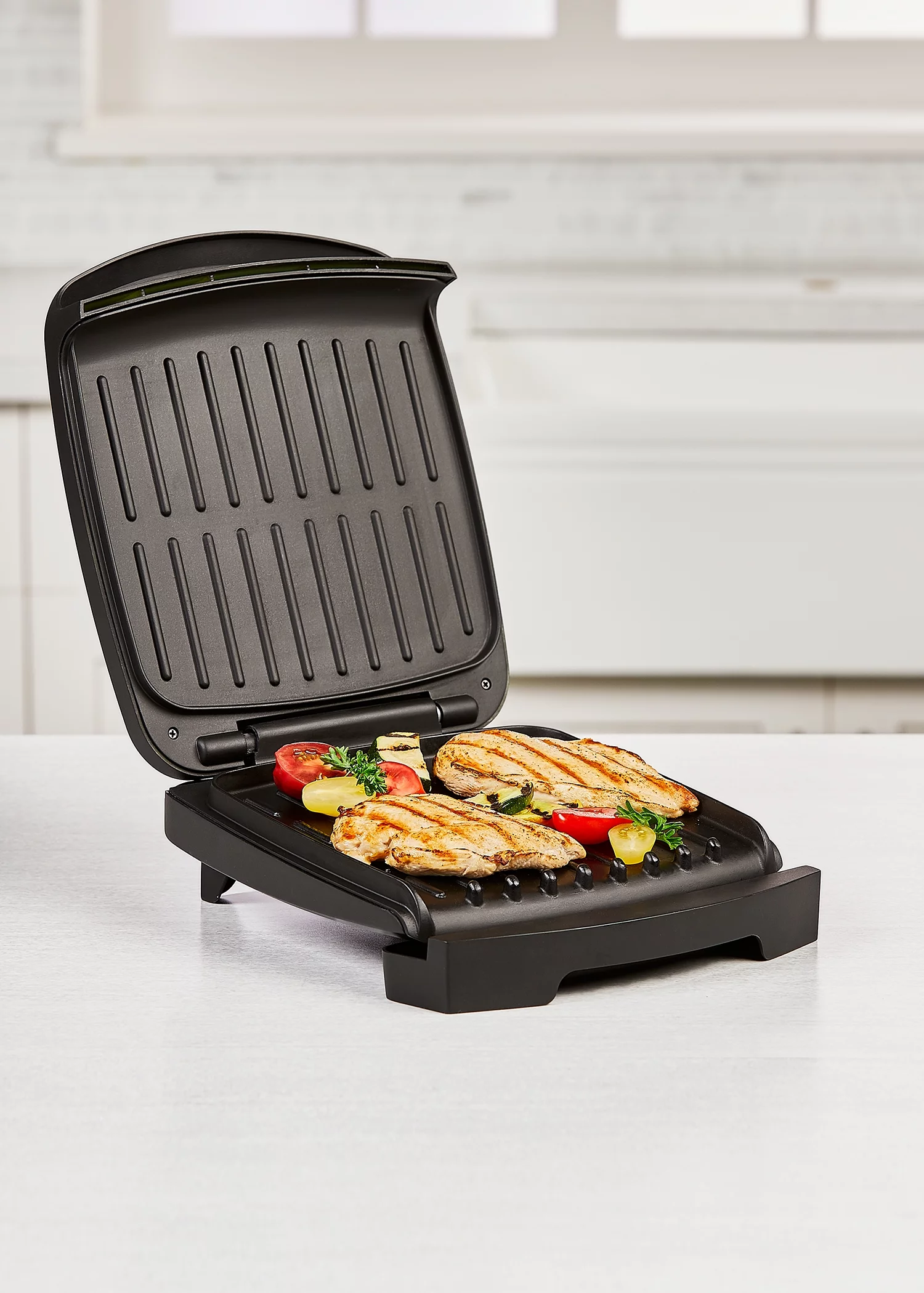 PowerXL Contact Grill Plus, 4 Serving, Black, 1200 Watts,
