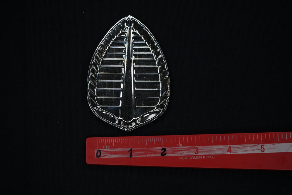 Pure Silver Banana Plate 7g, Handmade Solid Silver Plate, Idols Puja Prasadam (Foods) Plates Puja Article, Silver Gifting Utensils