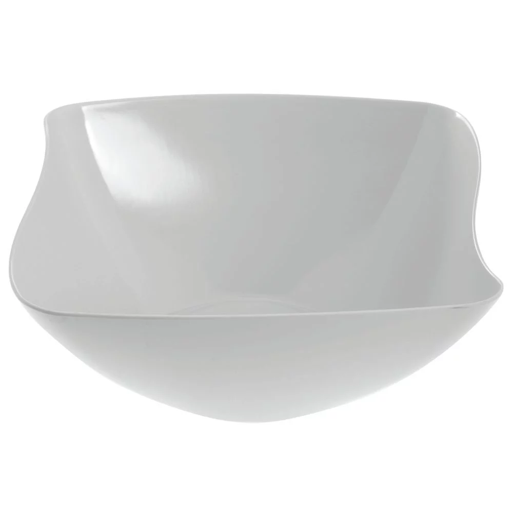 G.E.T. Square White Melamine Flared Bowl - 15