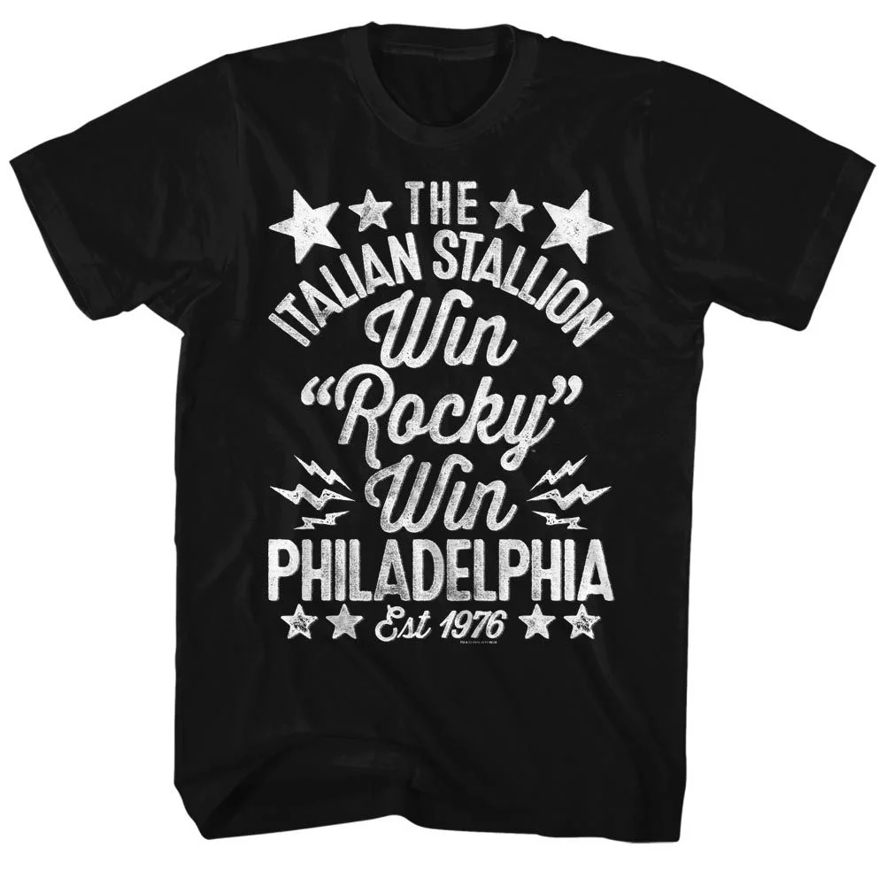 Rocky Movies Win Handmade Adult Short Sleeve T Shirt