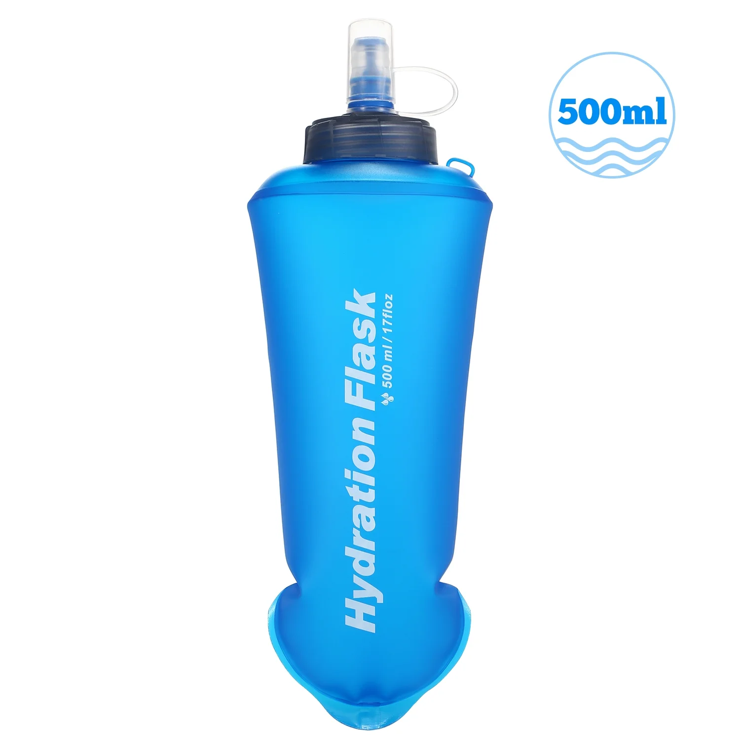 500ML Soft Collapsible TPU Water Bottle for Running Hiking Cycling Climbing