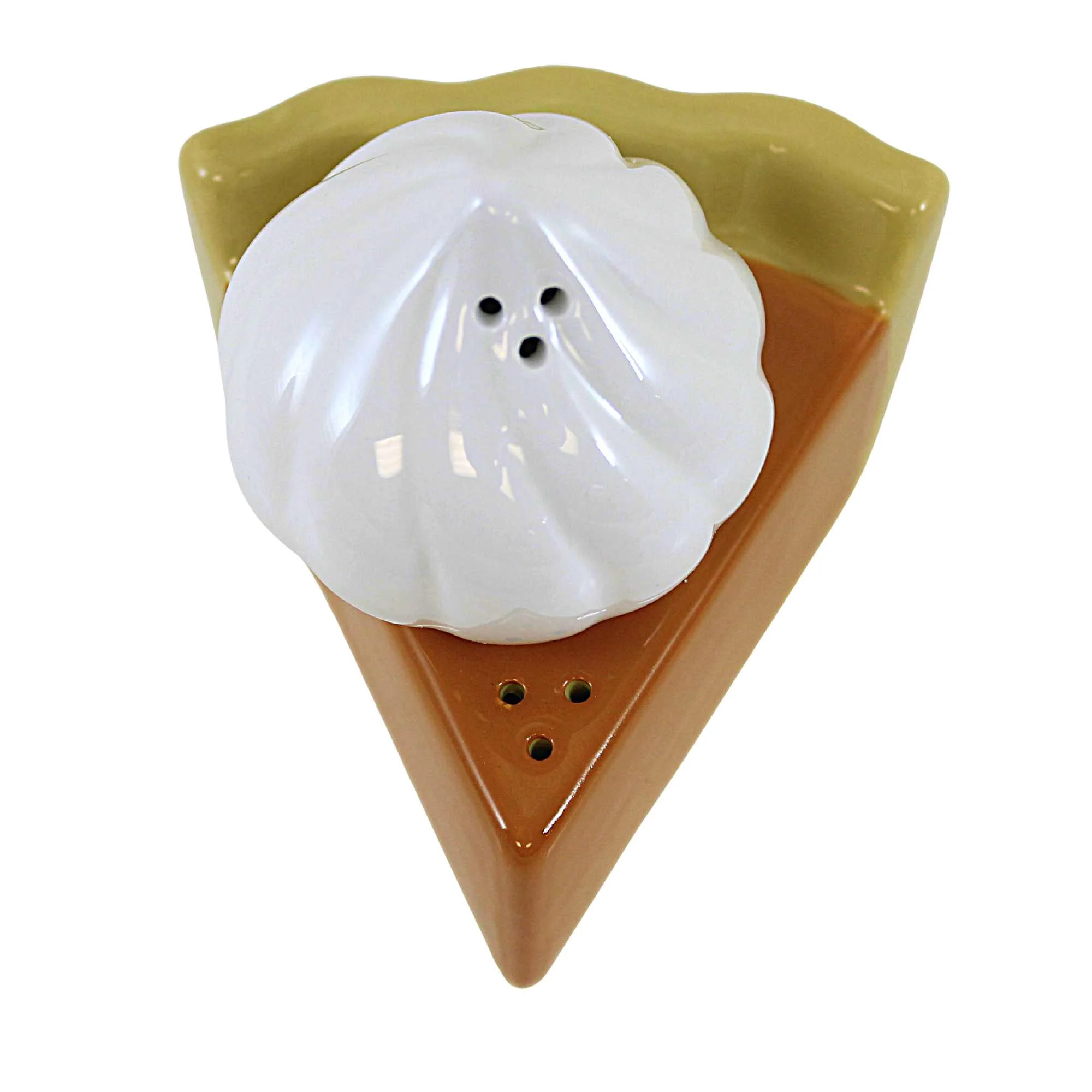 Tag Pumpkin Pie & Whipped Cream Salt & Pepper Set - One Salt Shaker & One Pepper Shaker 2.0 Inch, Ceramic - Thanksgiving Table G17160