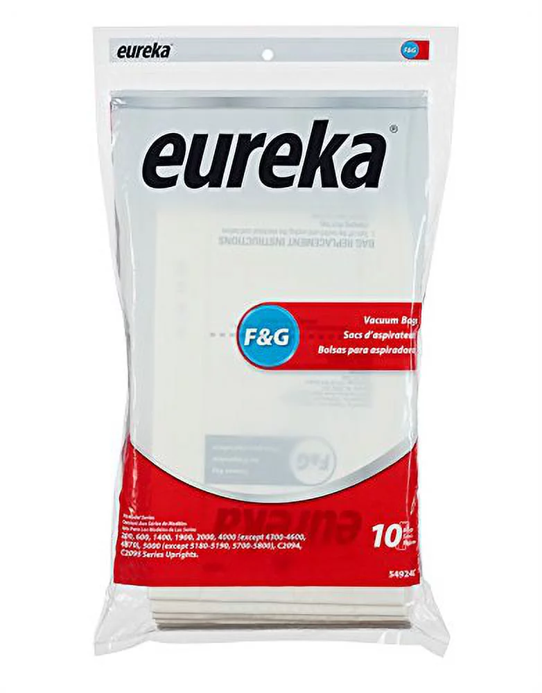 Genuine Compatible with Eureka F&G Vacuum Bag 54924C - 10 bags