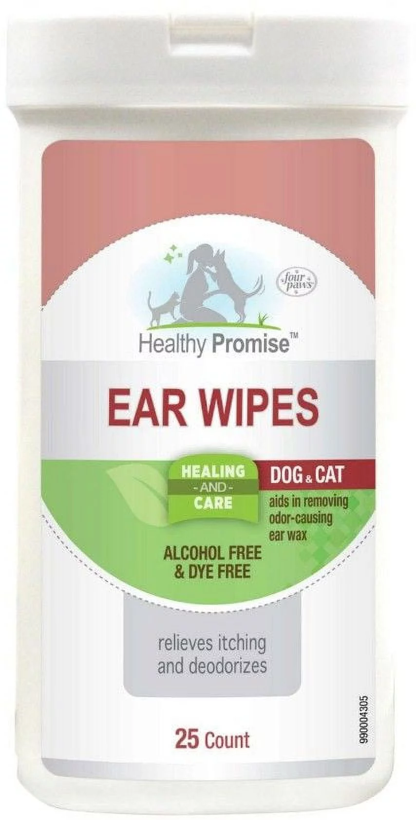 Four Paws Healthy Promise Dog And Cat Ear Wipes [Dog, Ear & Eye Treatments] 25 Wipes