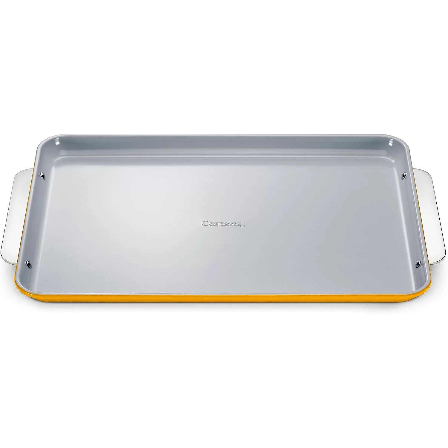 Non-Stick Ceramic Baking Sheet - Naturally Slick Ceramic Coating - Non-Toxic, PTFE & PFOA Free - Perfect for Baking, Roasting, and More - Large - Marigold