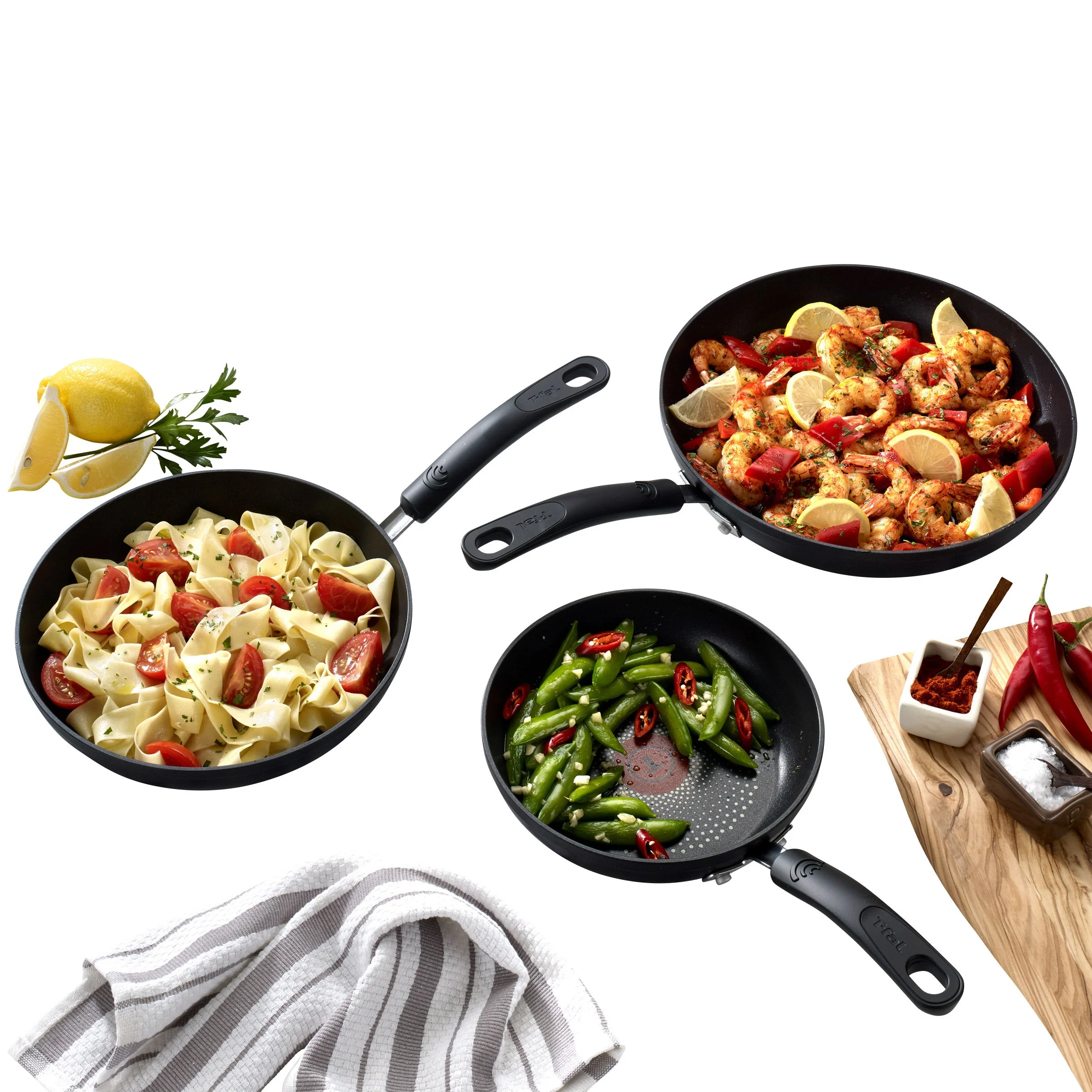 T-Fal 3-Piece Non-Stick Fry Pan Set