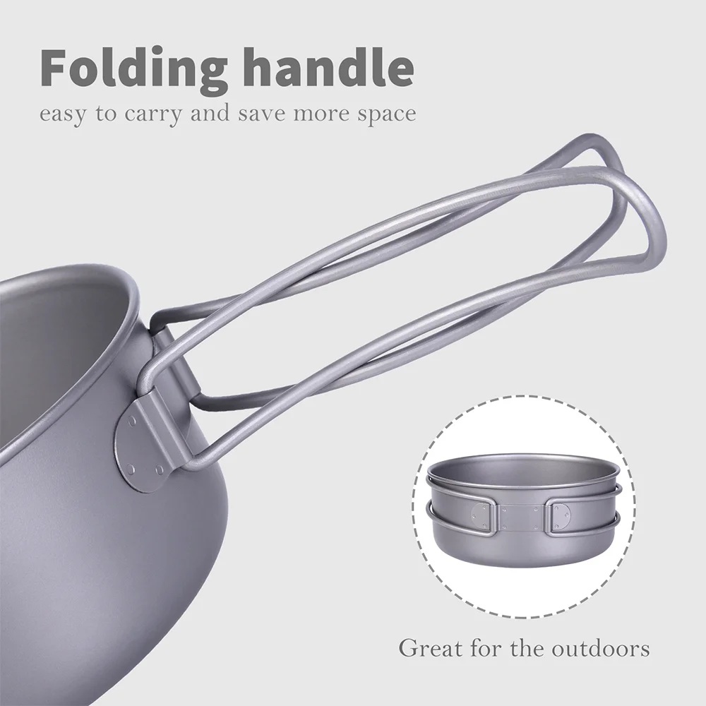 TOMSHOO Cookware Set Cookware Set Lightweight Camping Pot and Plate Ideal for Camping and Cooking