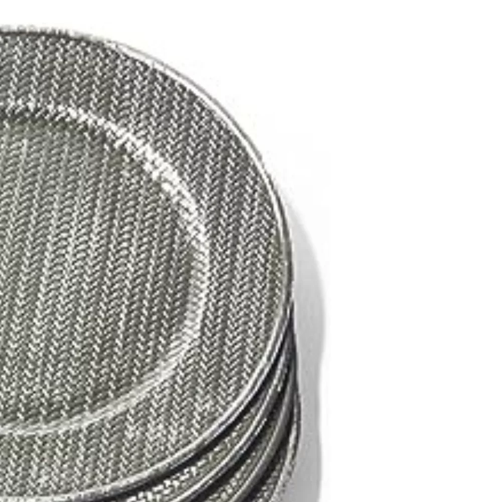 American Atelier, Round, Melamine Decorative Aubrey Gray Charger Plates Set of 4, 13