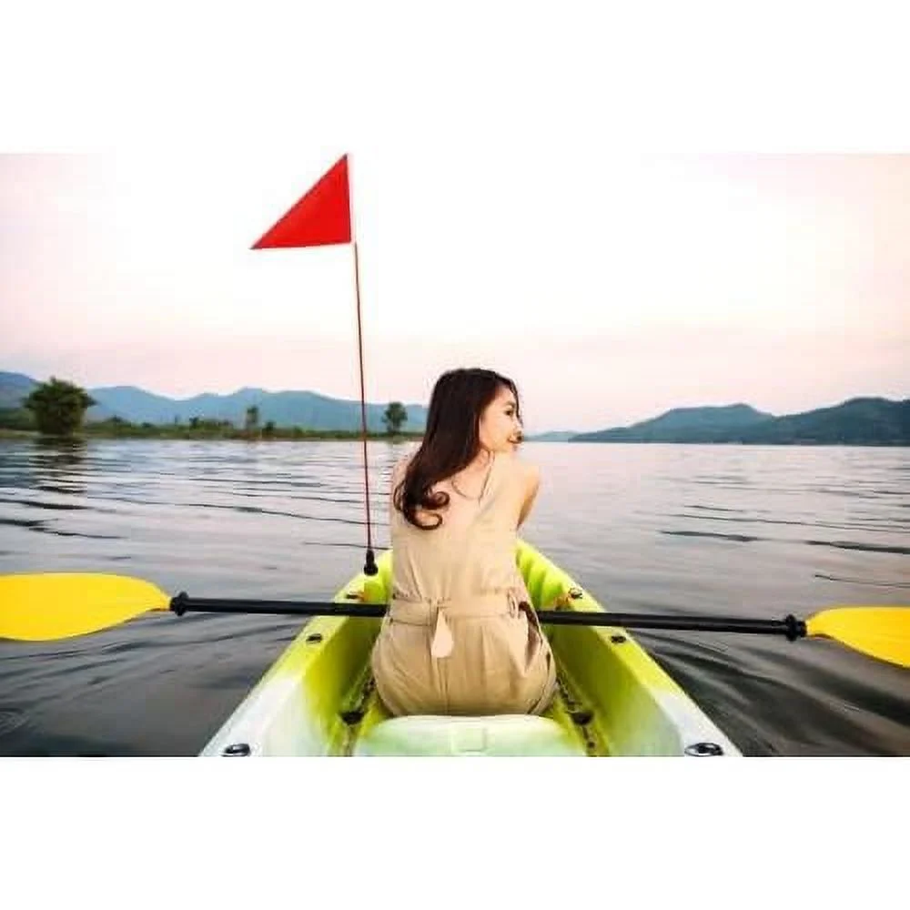 Pontoon Kayak Canoe Flag Pole Lock Socket Base Red Triangle Flag 48