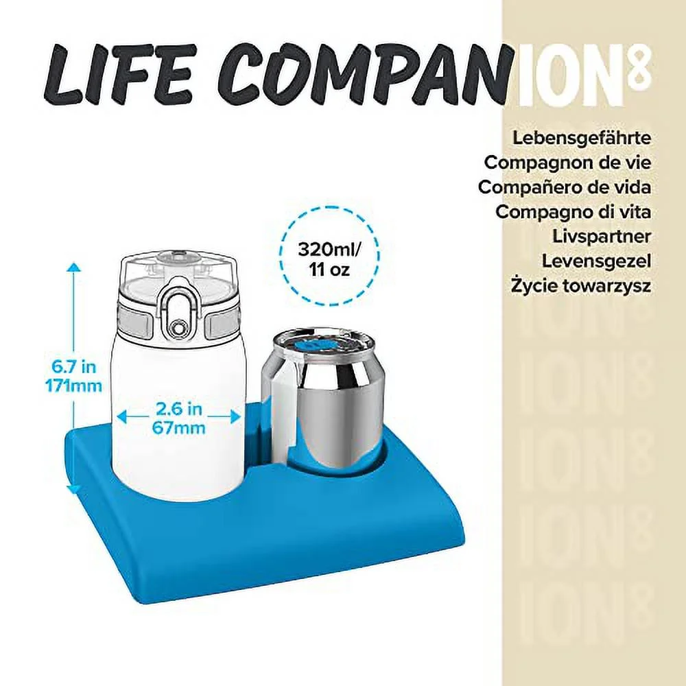 Ion8 Double Wall Stainless Steel Leakproof Water Bottle - 11 oz/320 ml - Navy