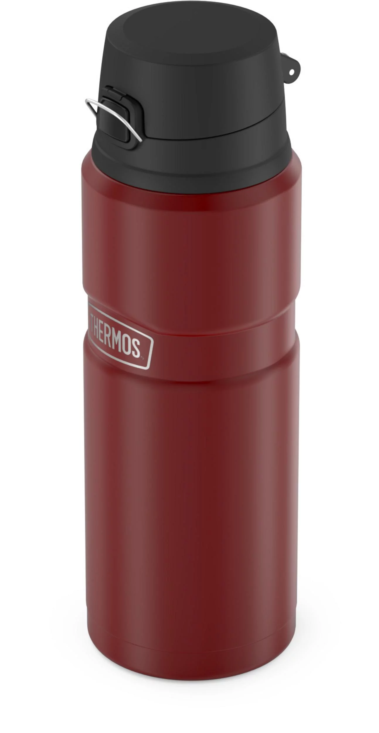 Thermos Stainless King Vacuum Insulated Stainless Steel Drink Bottle, 24oz, Matte Rustic Red
