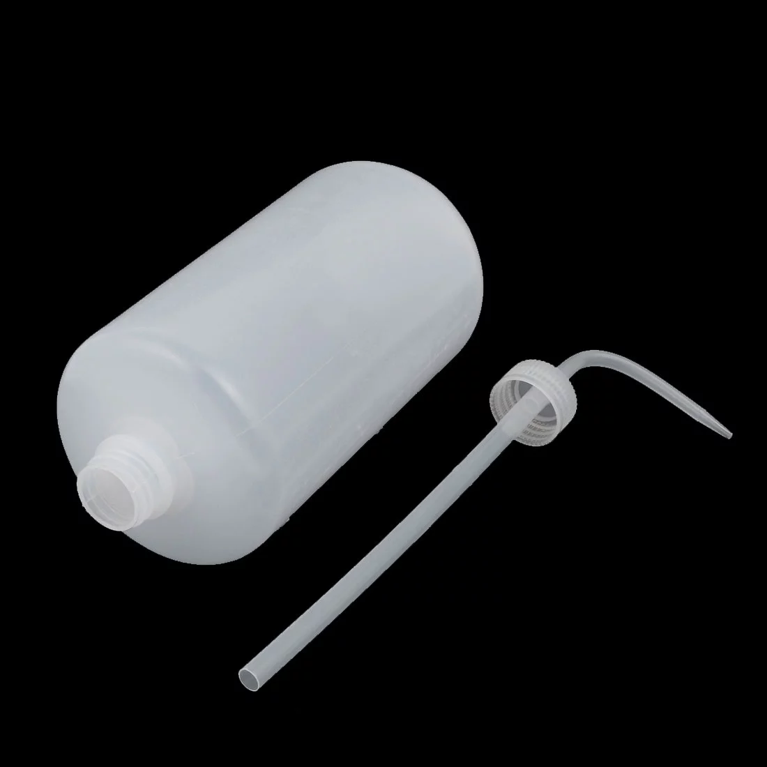 Uxcell 1000mL Squeeze Bottle Plastic Bent Tip Container for Laboratory Liquid Water Storage