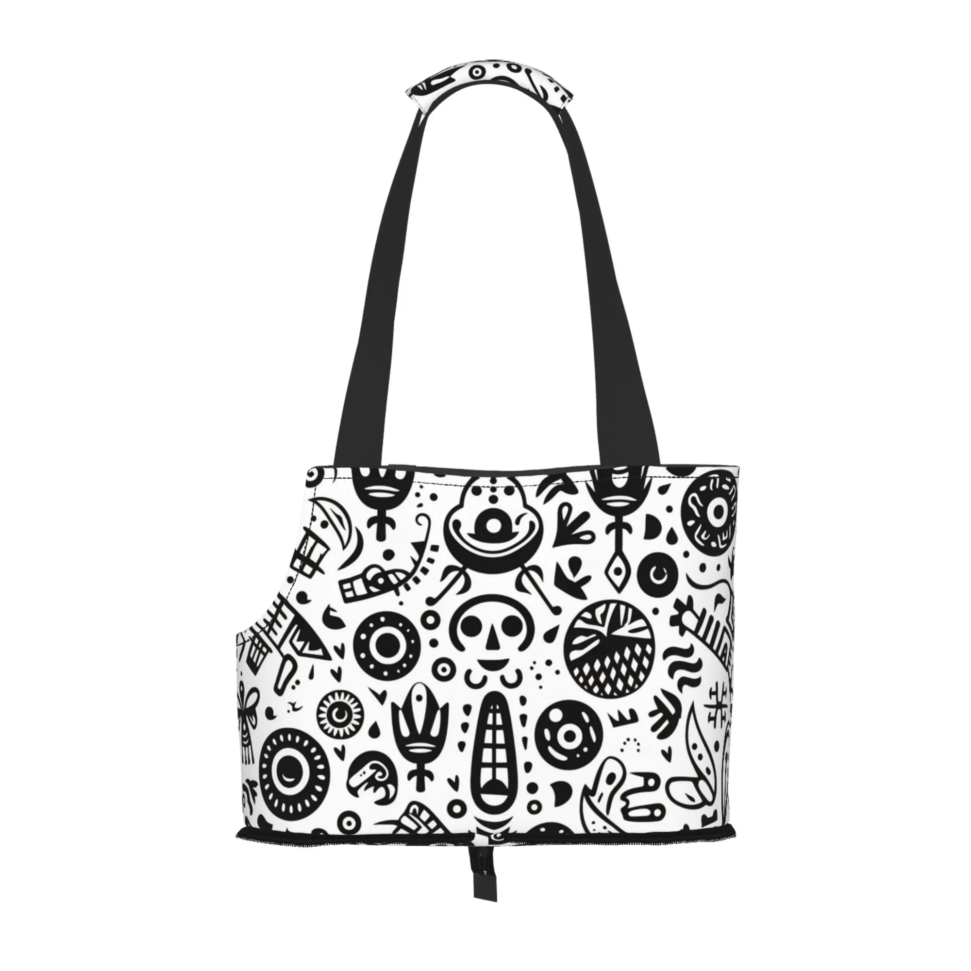 XMXY Dog and Cat Sling Carrier, Collapsible Soft Pouch Mysterious Devil Sign Pet Tote Bag, Small Kitten Puppy Outdoor Travel