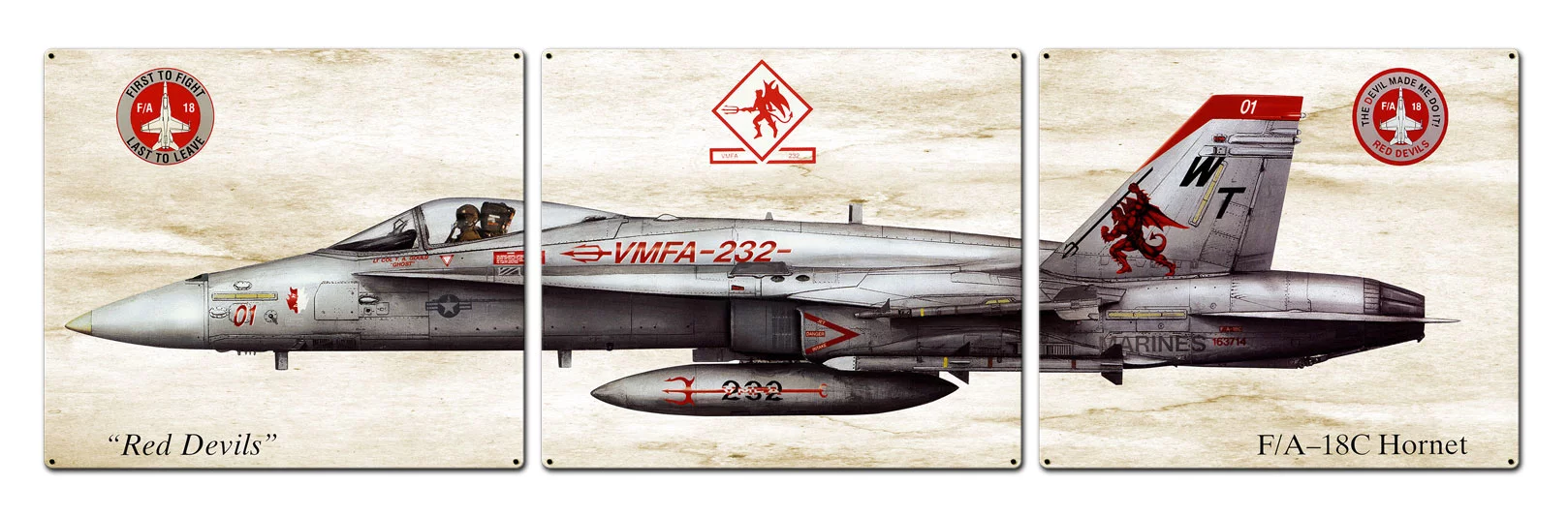 F-18 Hornet “Made in the USA with heavy gauge steel