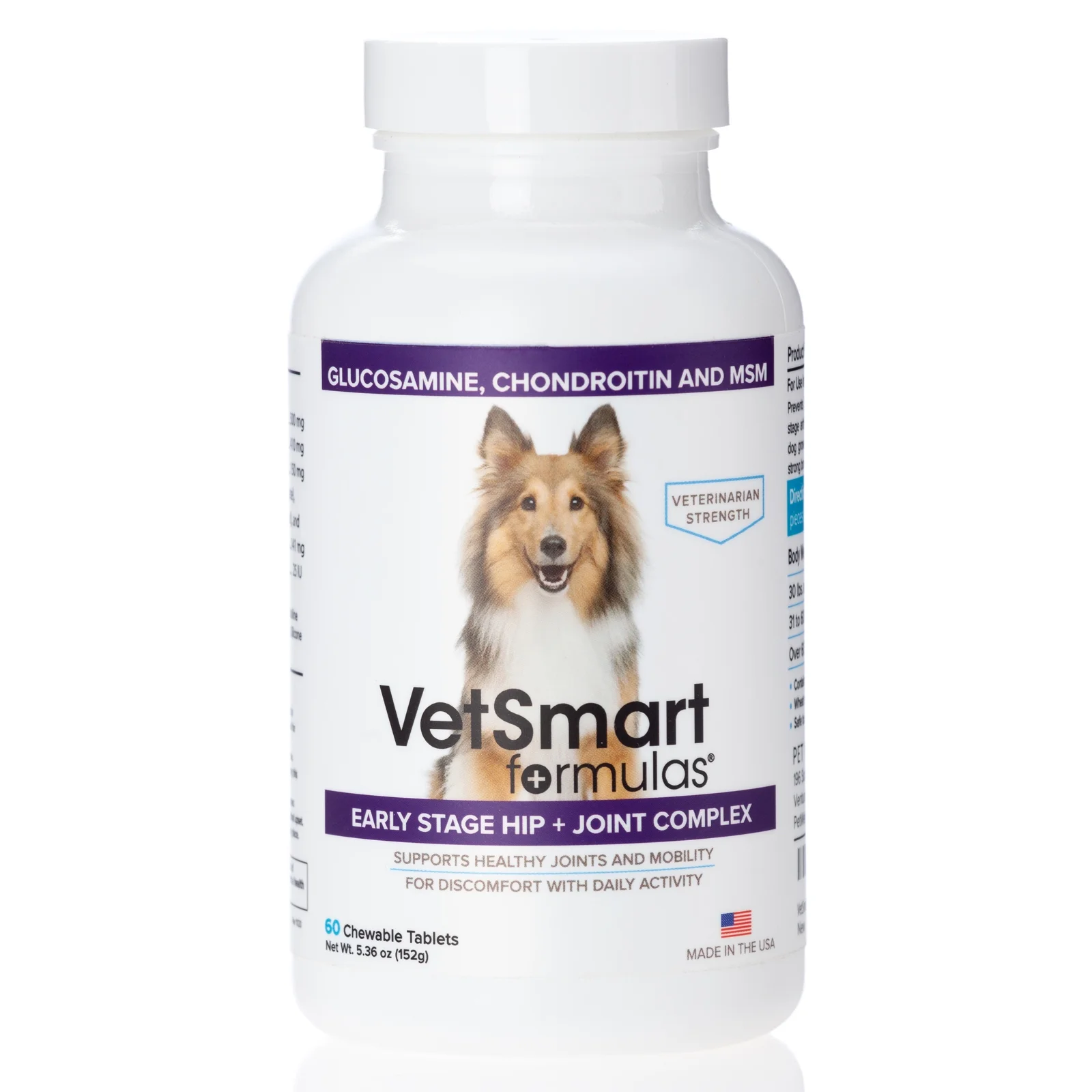 VetSmart Formulas Early Stage Hip + Joint Complex with MSM for Dogs