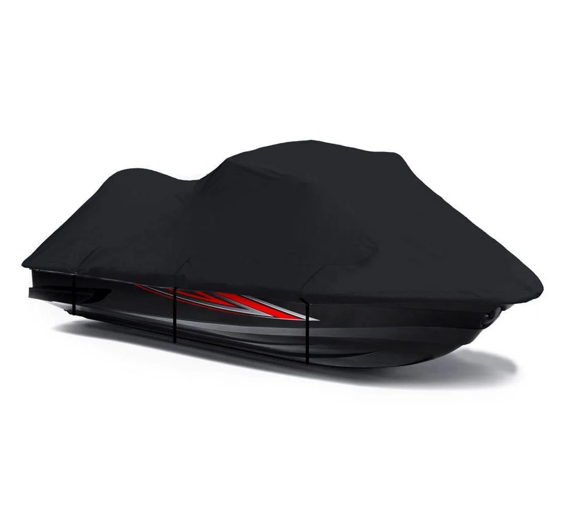 BLACK Jet Ski PWC Watercraft Cover Compatible for Yamaha Wave Runner 3 III 1995 1996 TOP OF THE LINE 2 Seater