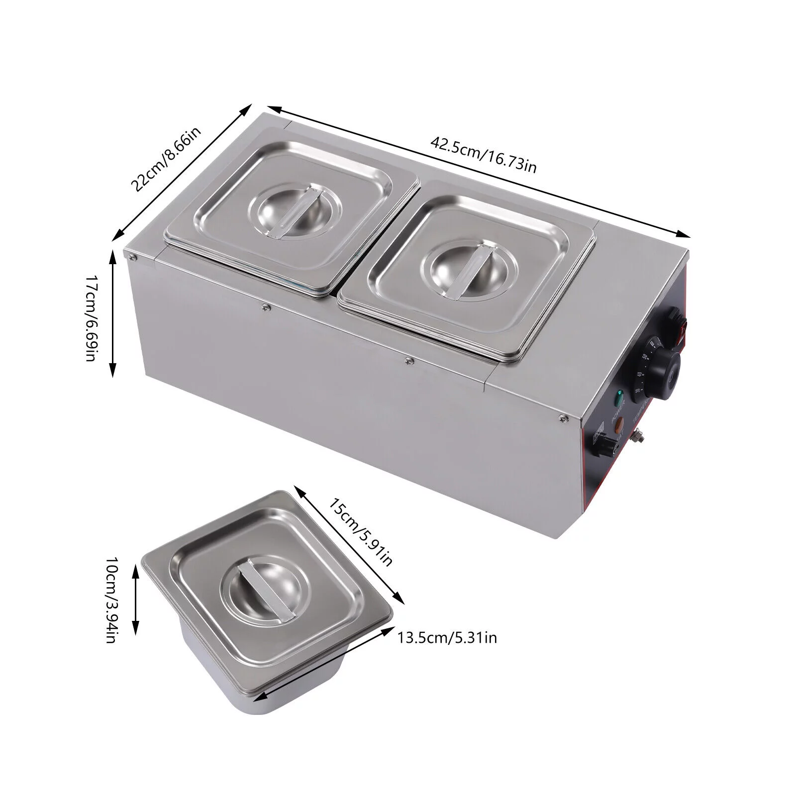 6L Chocolate Tempering Machine Electric Melting Pots Stainless Steel Food Warmer