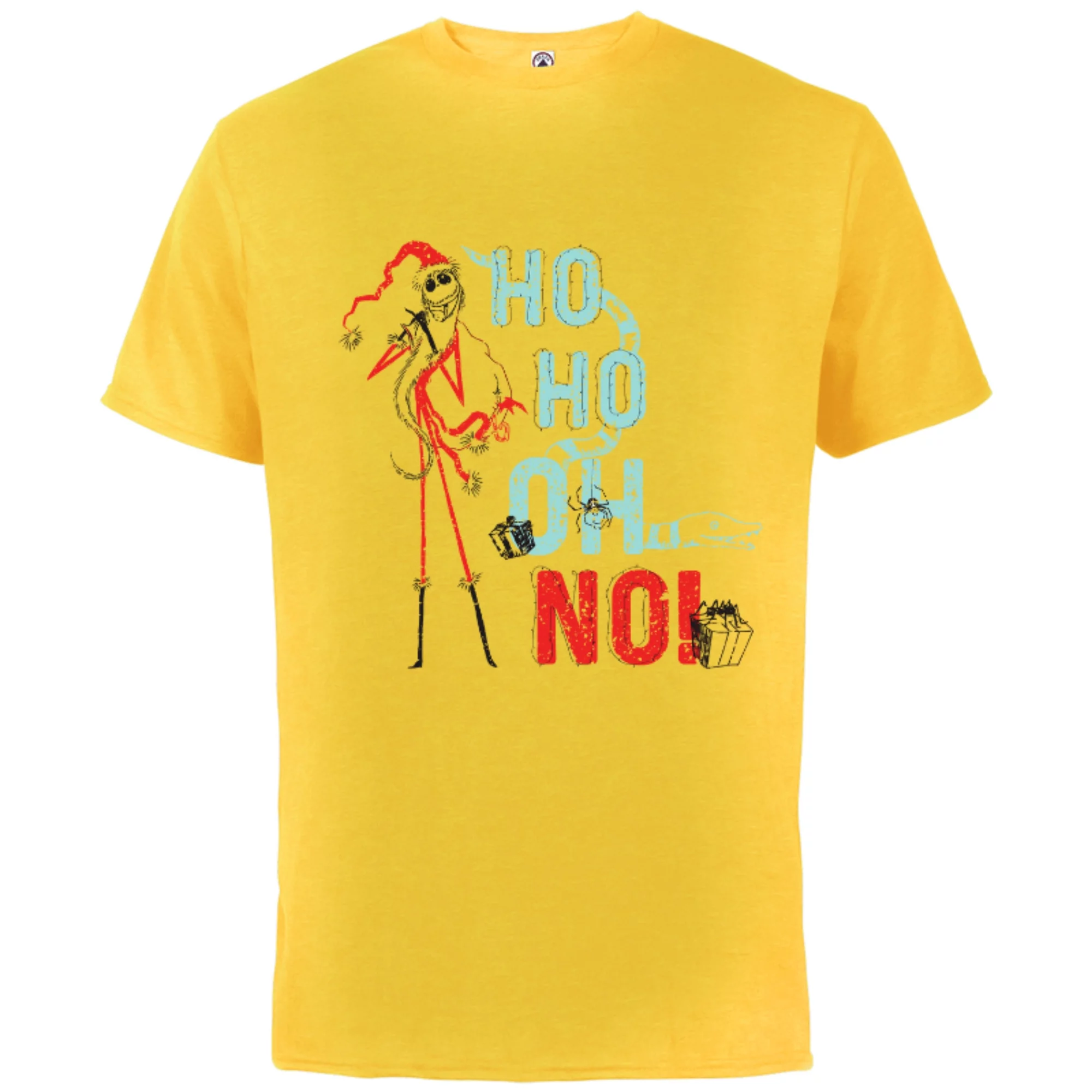 Disney The Nightmare Before Christmas Jack Ho Ho Oh No - Short Sleeve Cotton T-Shirt for Adults - Customized-Sunflower