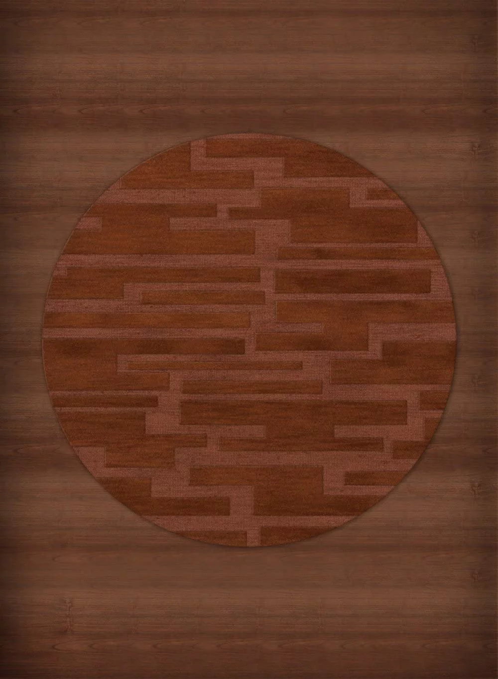 Dalyn Dover Area Rug DV6 Dv6 Spice Blocks Squares 8' x 8' Round