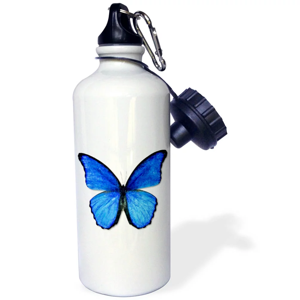 Photo Illustration Blue Butterfly 21 oz Sports Water Bottle wb-12648-1