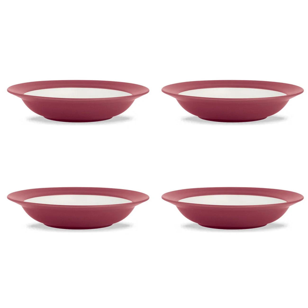 Noritake Colorwave Raspberry Set of 4 Pasta Bowls
