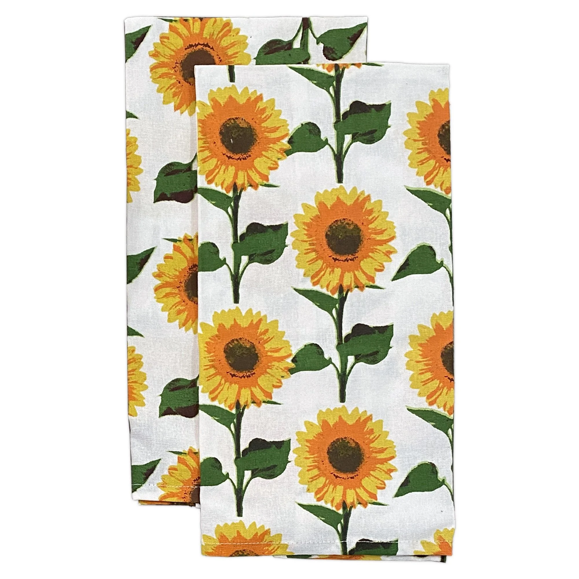 Lintex Linens Sunflower 100 Cotton 6pc Kitchen Towel, Pot Holder, Oven mitt Set