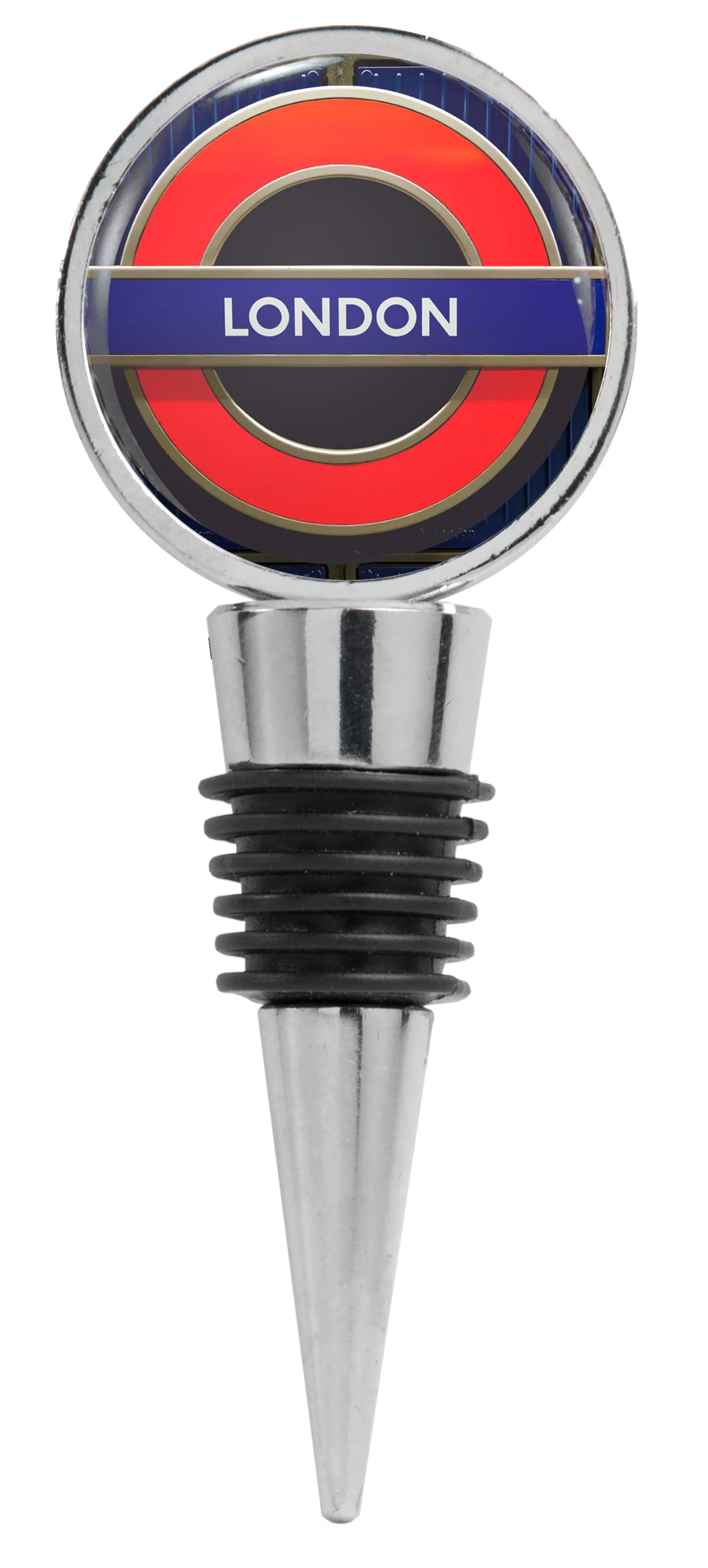 Photograph of London Tube Sign Wine Stopper