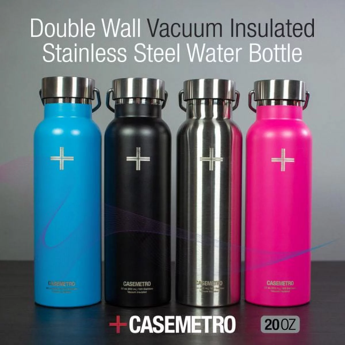 Casemetro Wide Mouth Canteen Hot & Cold Insulated Bottle - Sky Blue