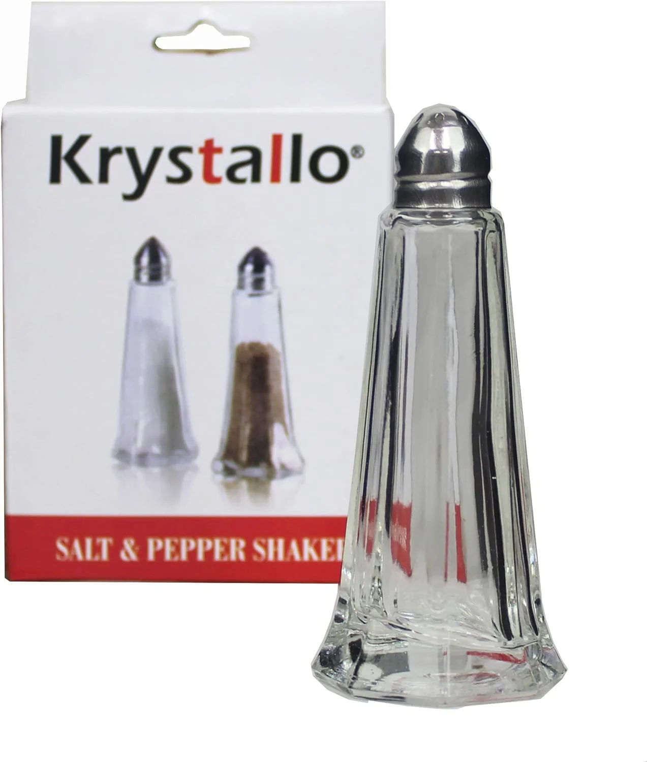 Classic Top Tower Style Salt and Pepper Shaker, 2 Oz (Set of 2)