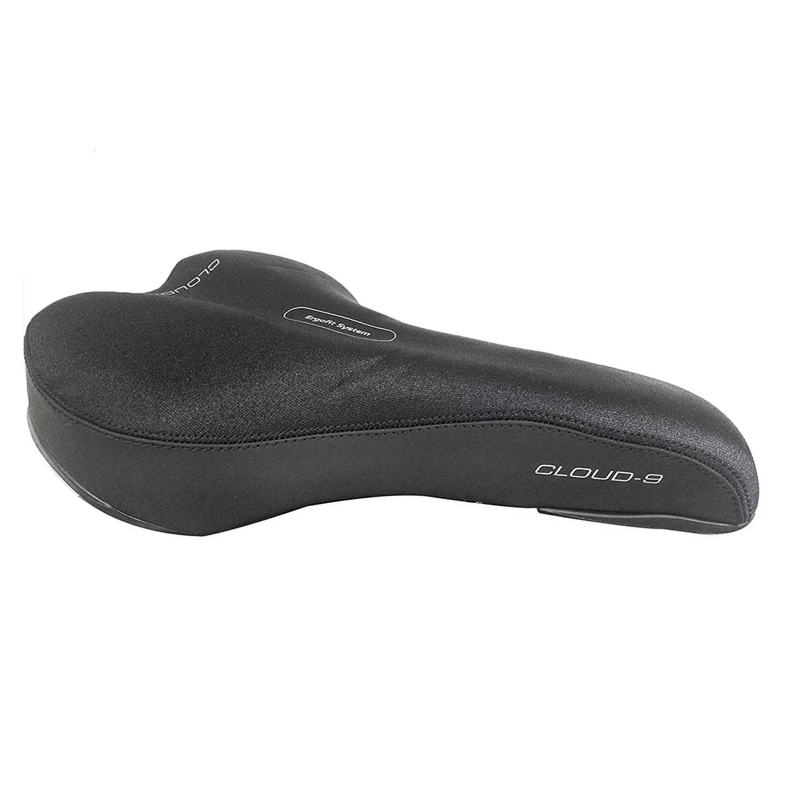 Cloud-9 Mens Bicycle Comfort Sport Seat Anatomic Relief, Multi-Stage Foam Black