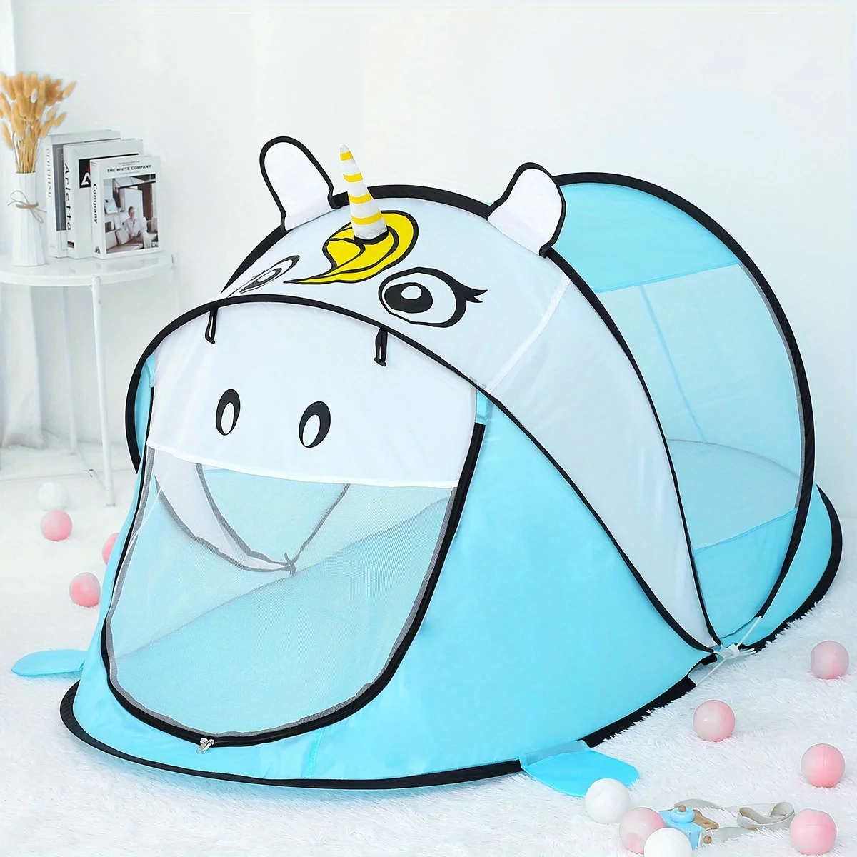 Animal-Themed Portable Ocean Ball Pool Tent - Easy Setup for Kids Indoors & Outdoors!