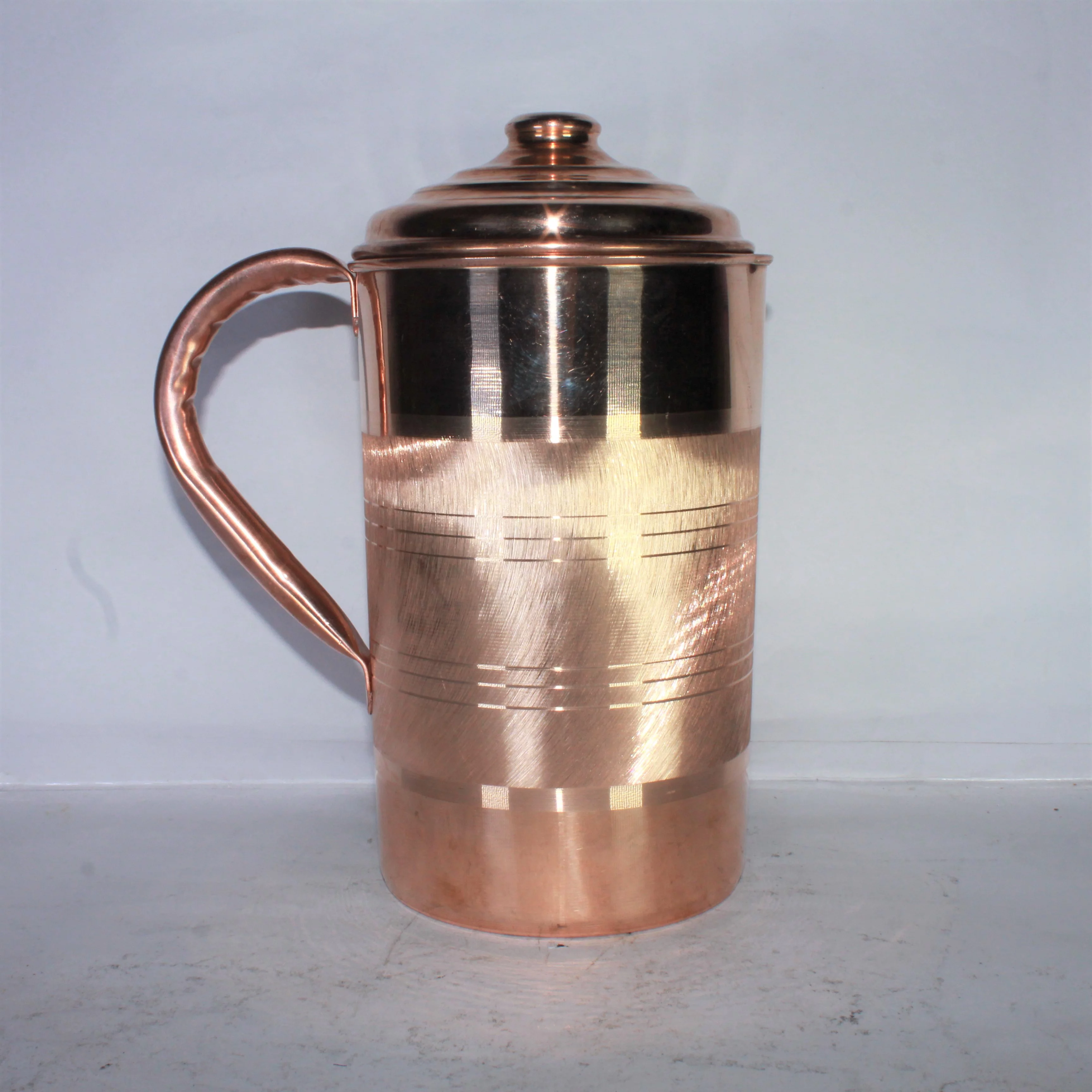 Pure Copper Handmade Jug Pitcher 2ltr