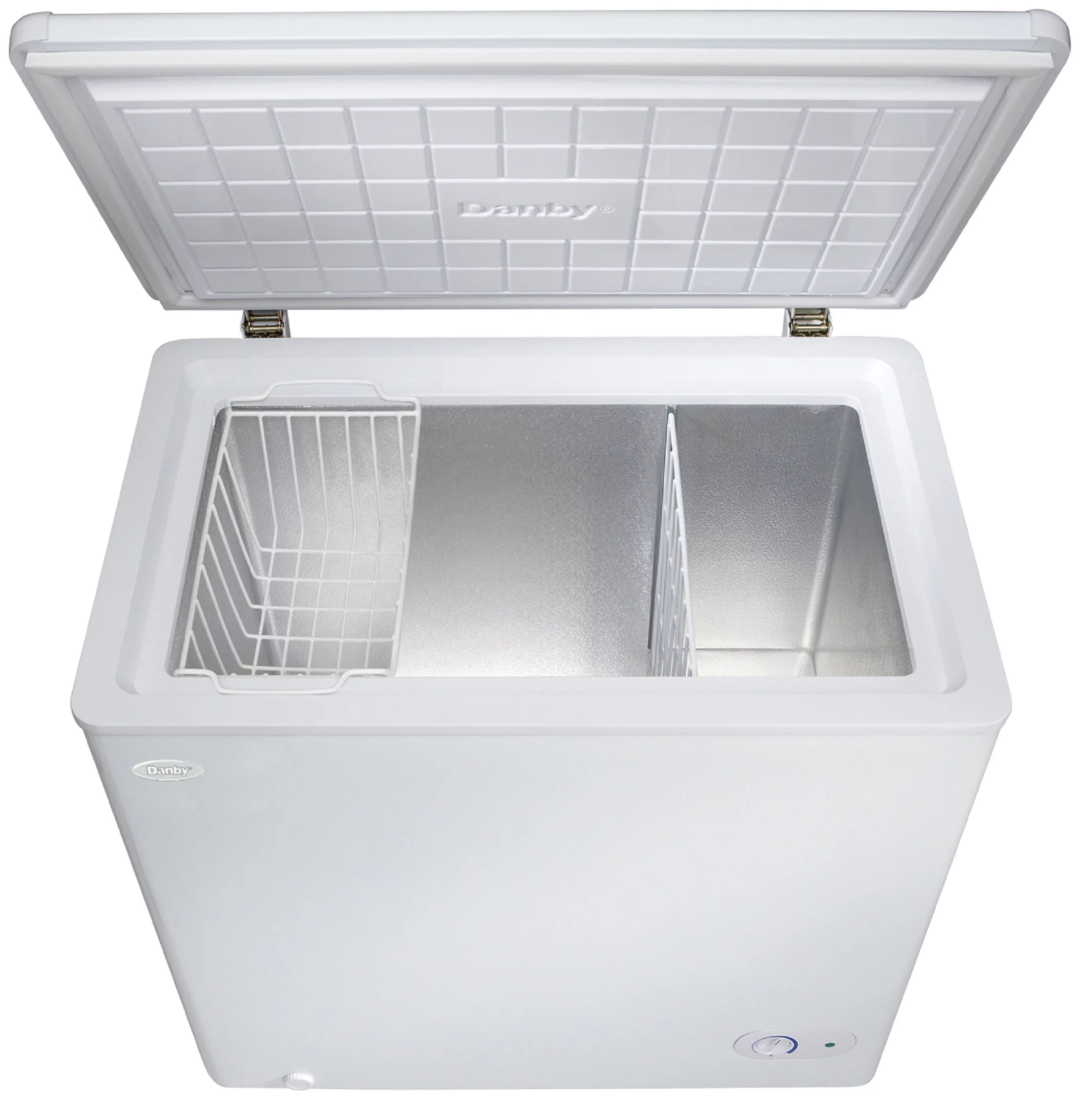 Danby 5.5 Cu.ft. Chest Freezer, 1 Basket, up Front Temperature Control, White