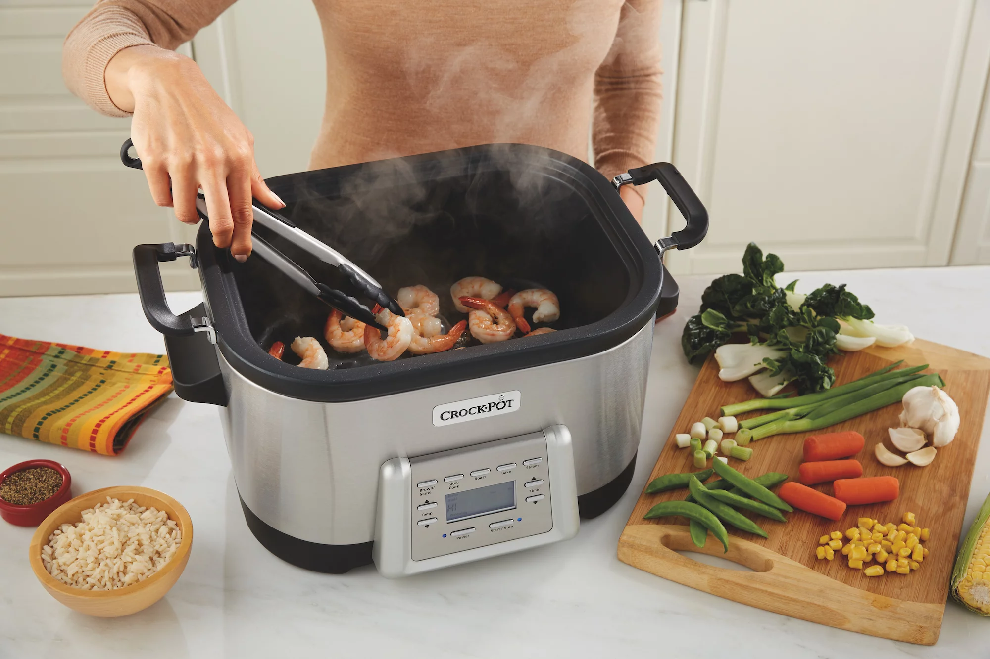 Crock-Pot 6 Quart 5-In-1 Non-Stick Stainless Steel Multi-Cooker Inner Pot