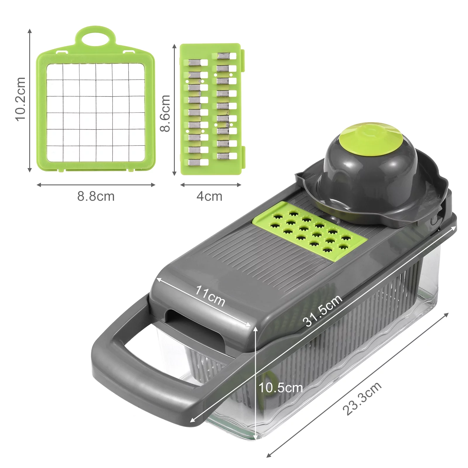 Yabuy Versatile Vegetable Chopper Cutter Grater, Essential Kitchen Composite Tool for Efficient Food Preparation