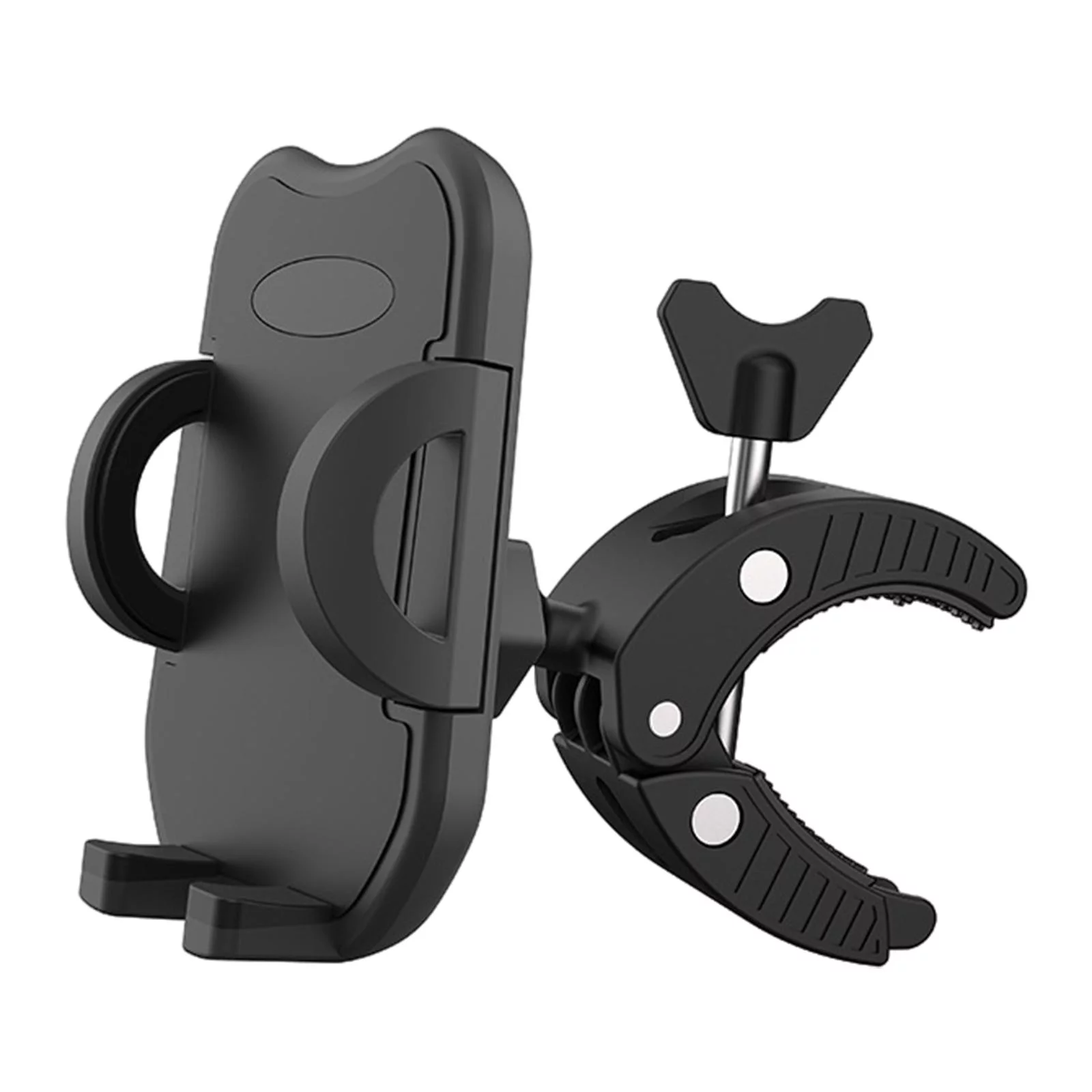 Mount Phone Holder for Bike Cradle Stand Features 360 Rotation and Universal Clamp