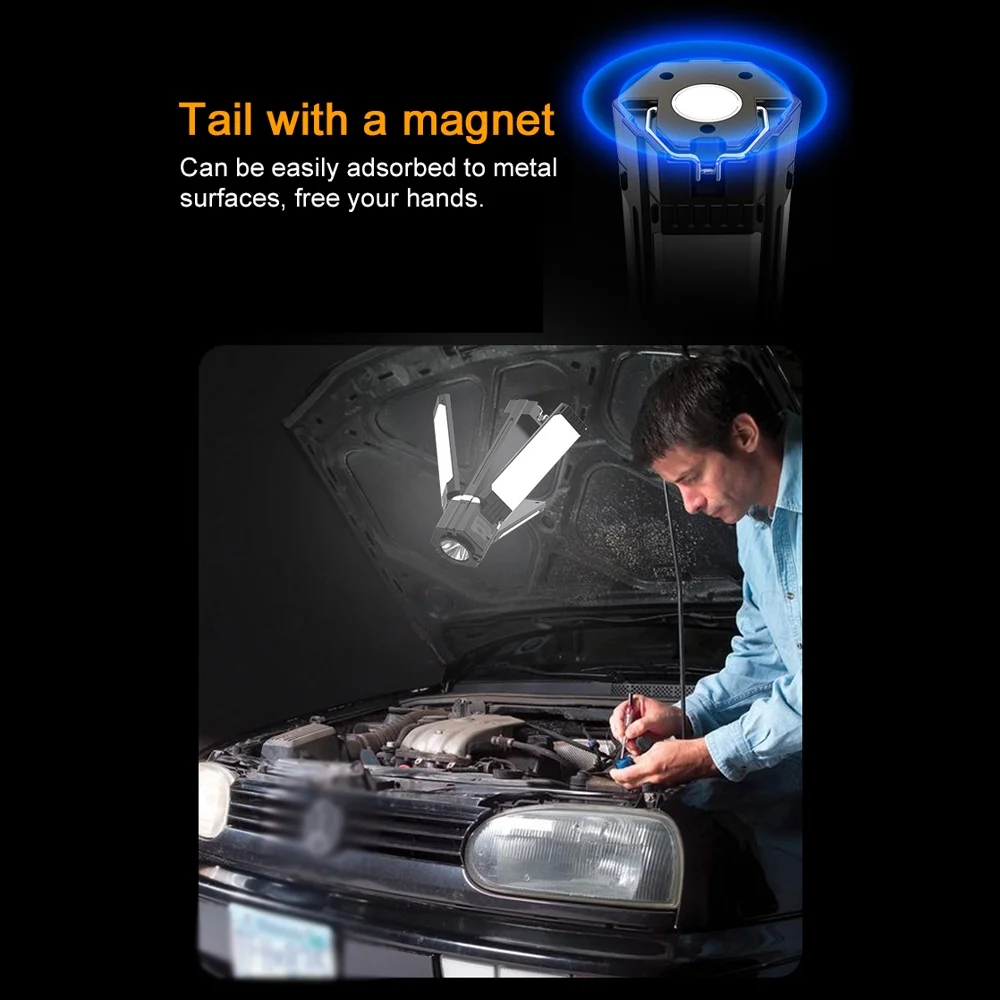 Dazzduo Tent for 5 L-E Sidelight Lantern Power Patio Camping Bank LED Foldable 5 dsfen Inspection Fishing Portable Light Flashlight 5 Modes with , Multifuncational Hiking Function SIUKE ERYUE Campsite