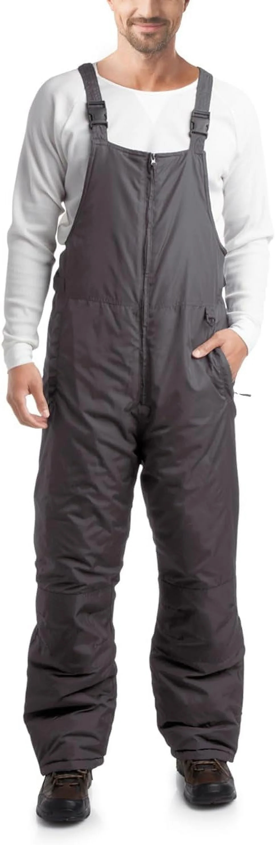Arctic Hero Men’s Snow Bib – Insulated Waterproof Snow Pants Ski/Snowboard Overalls (S-2XL)