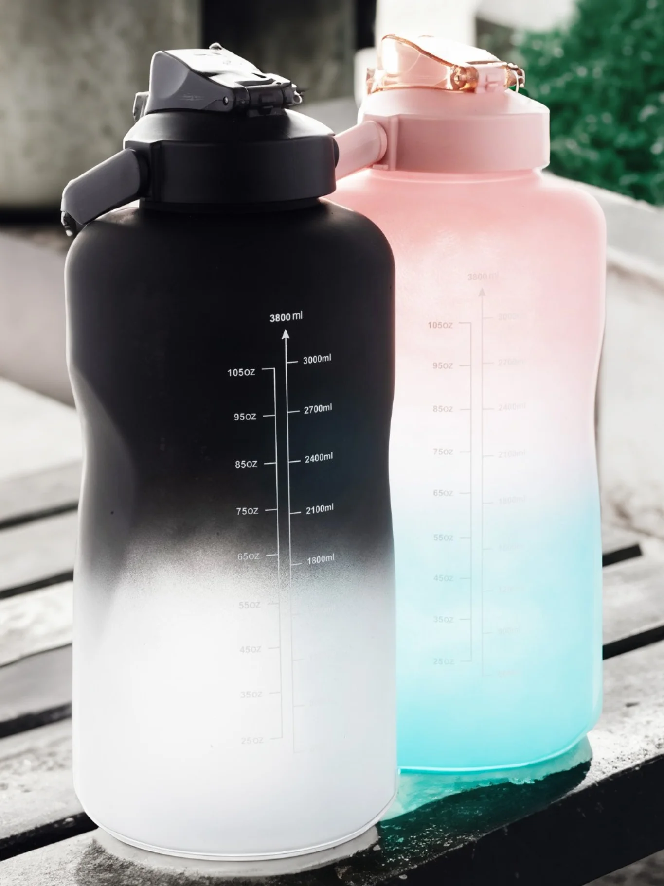 128Oz/3800Ml,  2-Toned Water Bottle, Pack of 2