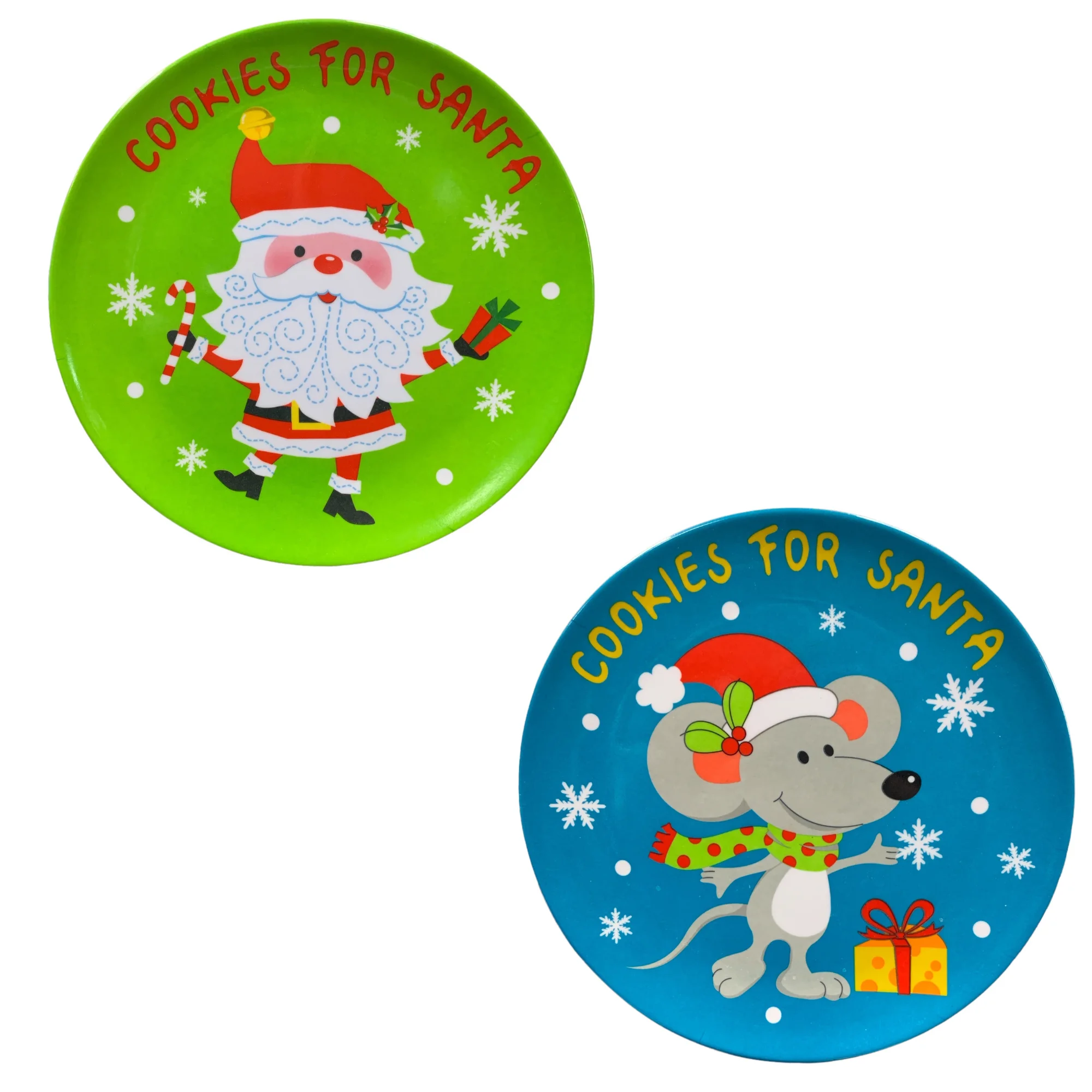 Cookies for Santa Plate Mug Set Melamine Night before Christmas for Santa by Clear Above