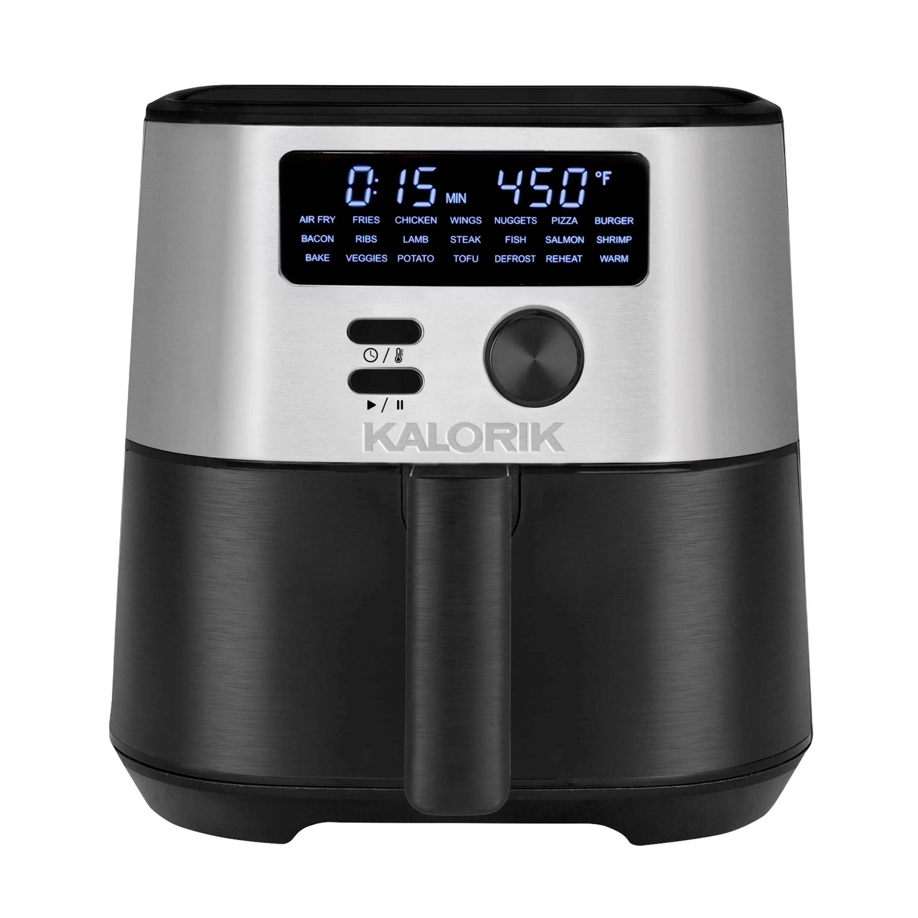 Kalorik MAXX® 4 Quart Digital Air Fryer with 4 Accessories, Black & Stainless Steel, FT 50929 OW