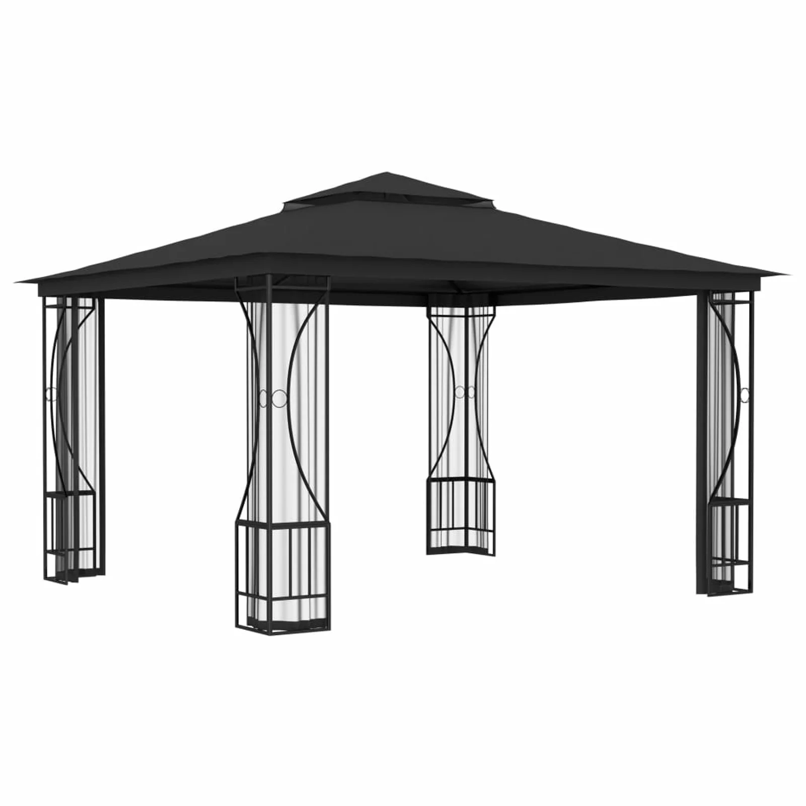 ametoys Gazebo with Nets 9.8'x9.8'x8.7' Anthracite