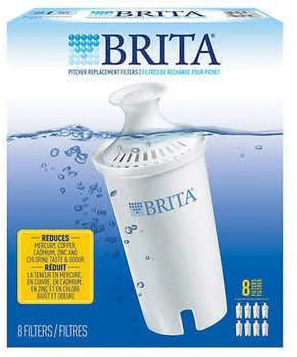 Brita Pitcher Replacement Filters, BPA Free, 8 Count