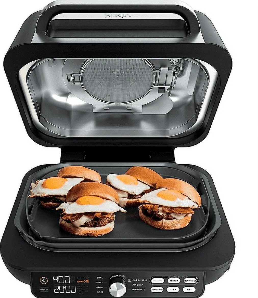 Open Box Ninja IG651 Foodi Smart XL Pro 7-in-1 Grill/Griddle Combo No Accessories - BLACK