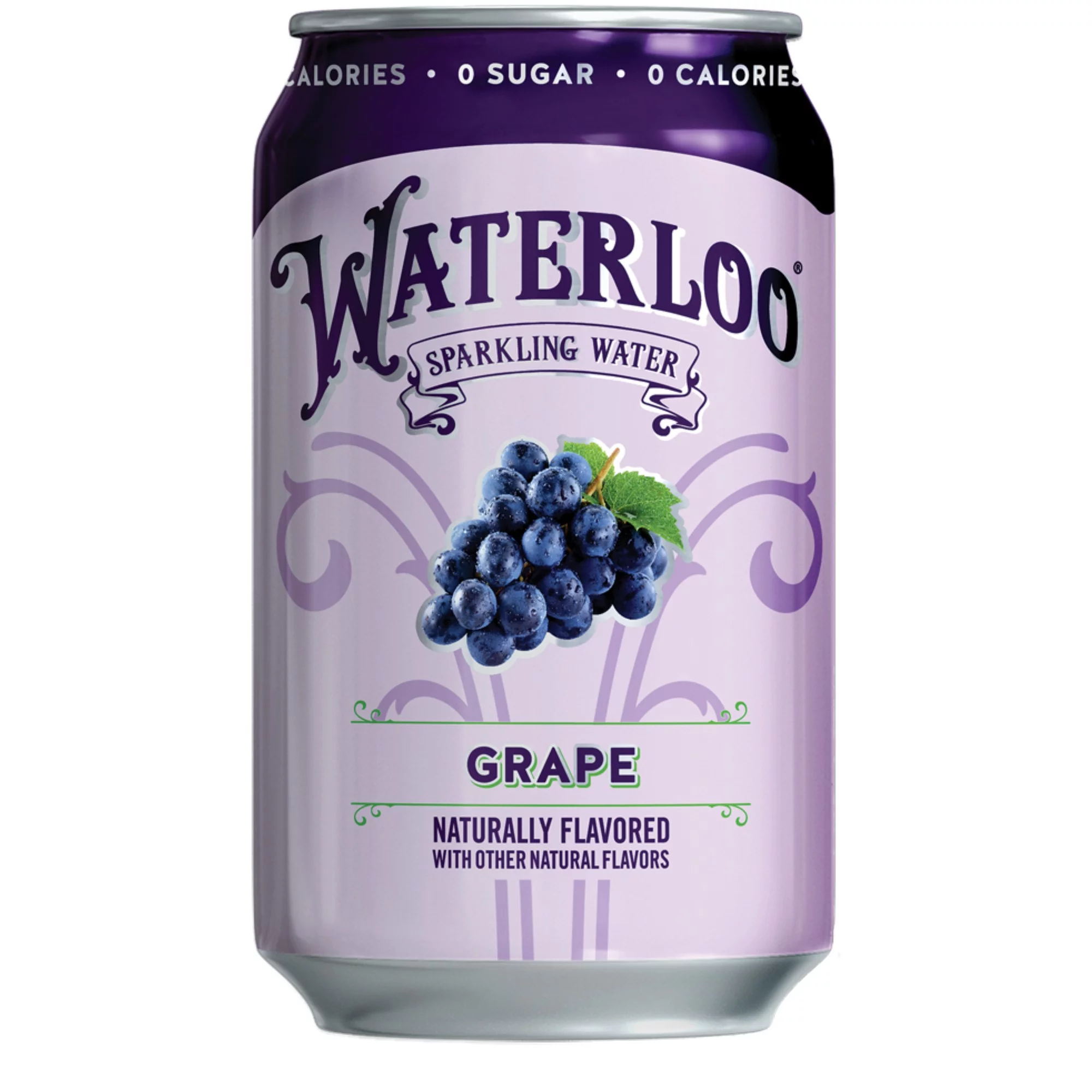Waterloo Sparkling Water, Grape, 12 fl oz, 24 Pack Cans